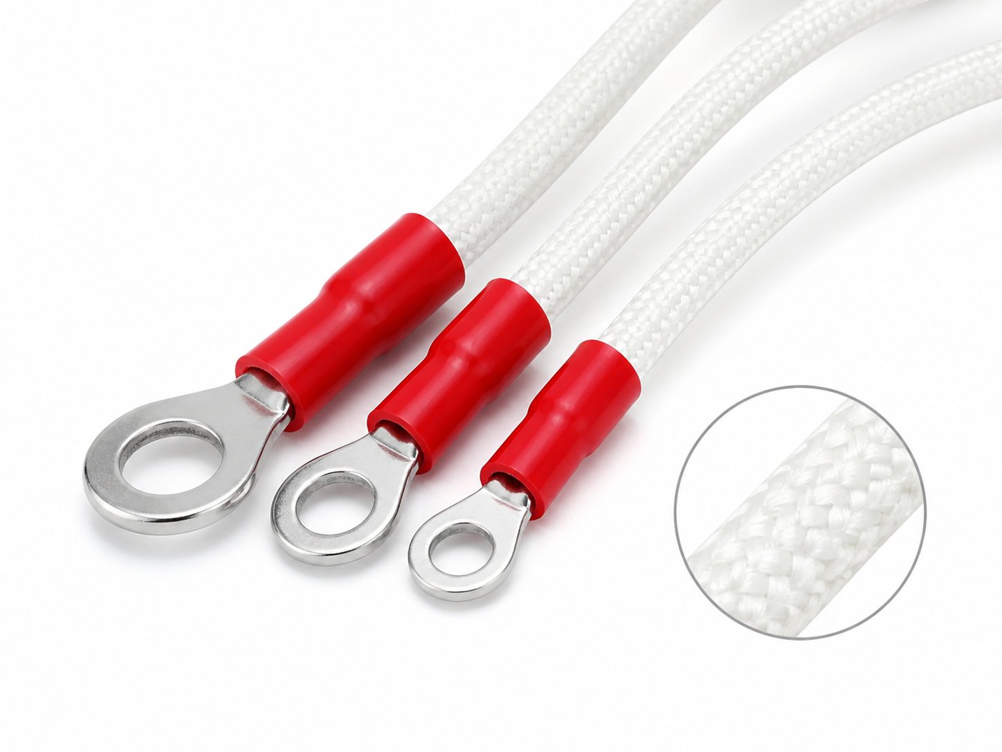 Reinforced terminals + heavy-duty braided lead