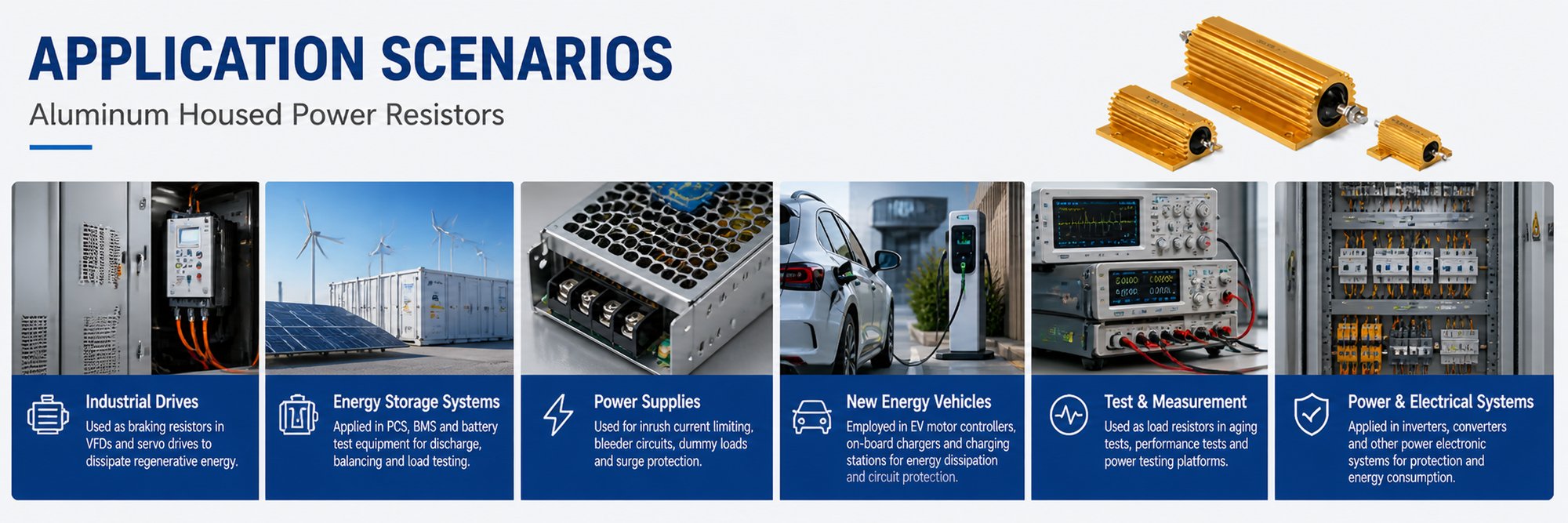 Aluminum Housed Resistors application scenarios