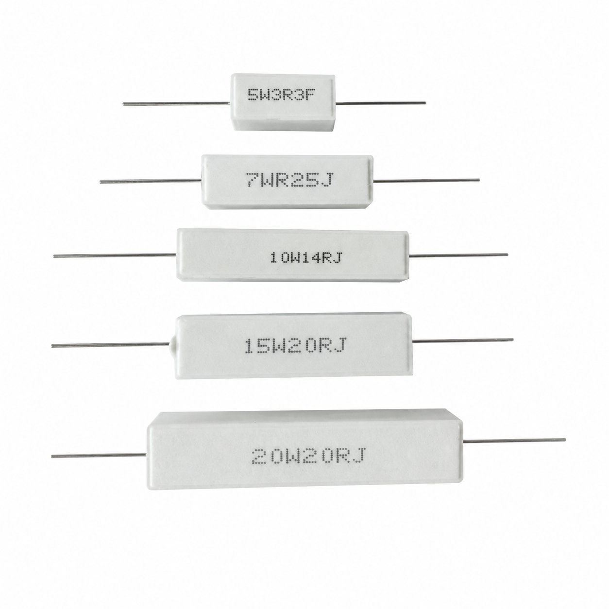Copper-Pin Cement Resistor