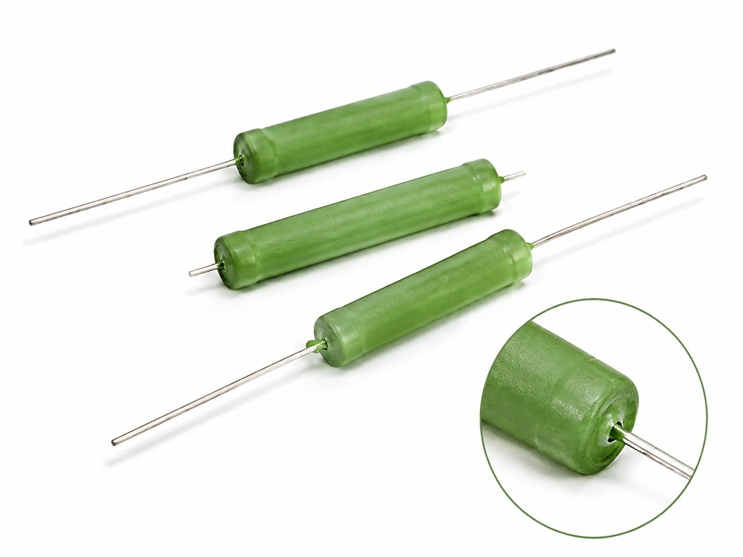 copper leadsandresistor porcelain bodybonded tightly, EnsuresResistor stable